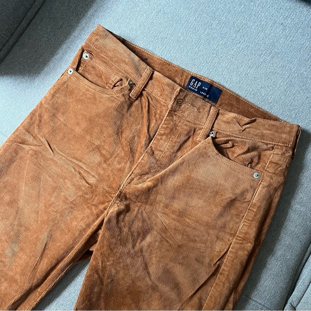 GAP Stretchy Corduroy Orange Brown Jeggings